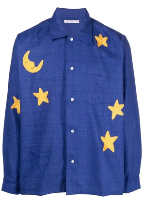 Sky High Farm Botticelli star-patch shirt - Blue