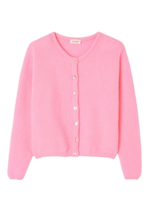American Vintage Vitow buttoned ribbed cardigan - Pink