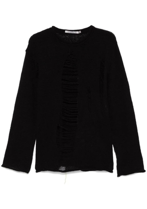 CHIAHUNG SU distressed sweater - Black