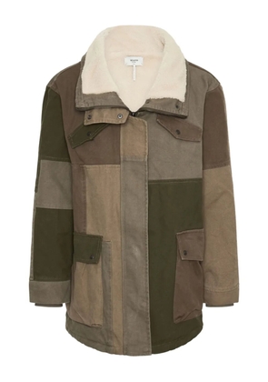 One Teaspoon patchwork collar coat - Brown