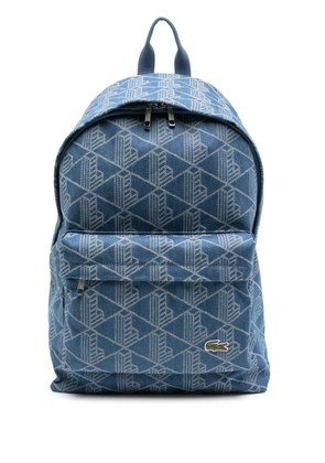 Lacoste mono-jacquard backpack - Blue
