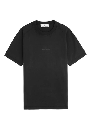 Stone Island small-logo compass-detail T-shirt - Black