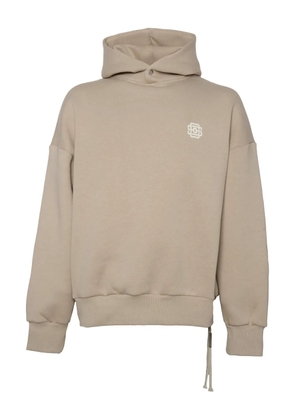STATE OF ORDER Felpa logo hooded knitwear - Neutrals