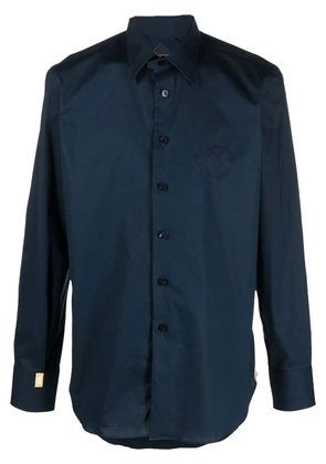 Billionaire silver cut long-sleeve shirt - Blue