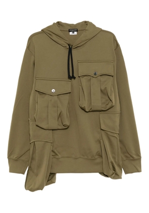 Comme des Garçons Homme Plus drawstring hoodie - Green