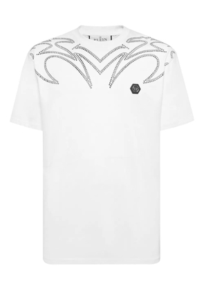 Philipp Plein rhinestone-embellished T-shirt - White