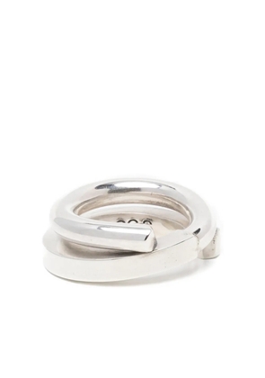 CC-Steding Square/round coil ring - Silver