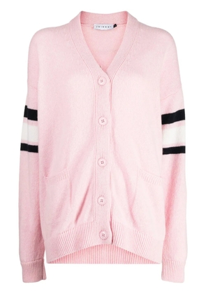 Joshua Sanders patterned intarsia-knit cardigan - Pink