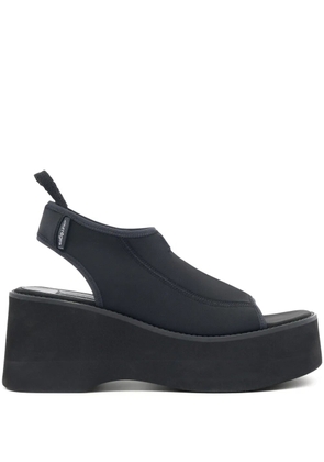 Courrèges 90mm Scuba Wave platform sandals - Black
