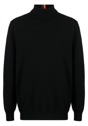 Paul Smith stripe-detailing roll-neck jumper - Black