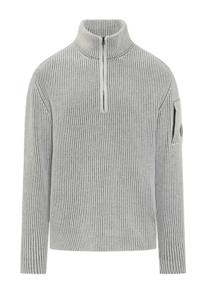 C.P. Company ribbed zip sweatshirt - Grey