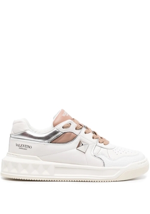 Valentino Garavani One Stud leather sneakers - White