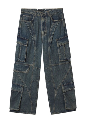 FIVE CM cargo-pocket panelled jeans - Blue