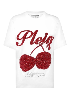 Philipp Plein crystal-embellished T-shirt - White