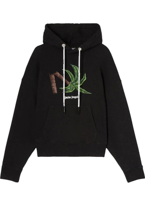 Palm Angels Broken Palm printed hoodie - Black