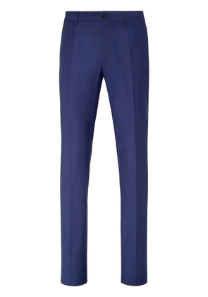 Philipp Plein pressed-crease tailored trousers - Blue