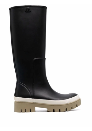 Tory Burch ridged rubber sole boots - Black