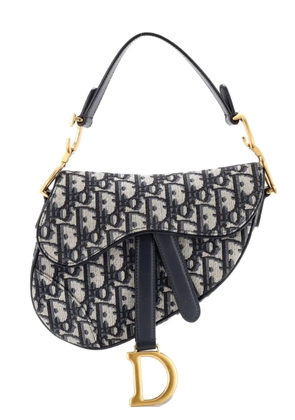 Christian Dior Pre-Owned Saddle Handbag Oblique Canvas Mini shoulder bag - Blue
