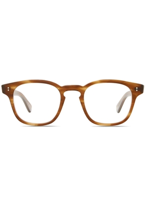Garrett Leight round-frame glasses - Brown