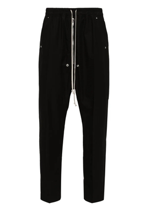 Rick Owens tapered drop-crotch trousers - Black