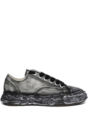 Maison MIHARA YASUHIRO Peterson 23 faded leather sneakers - Black