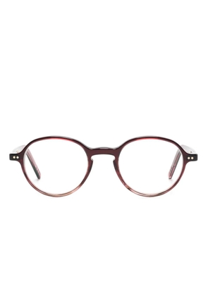 Lunor round-frame glasses - Red