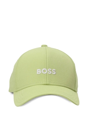 BOSS logo-embroidered cap - Green