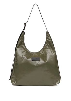 MM6 Maison Margiela large padded lightweight numbers patch shoulder bag - Green