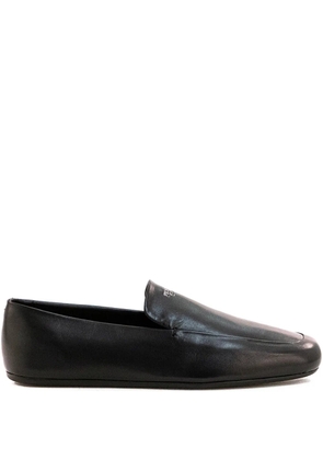 Prada logo loafers - Black