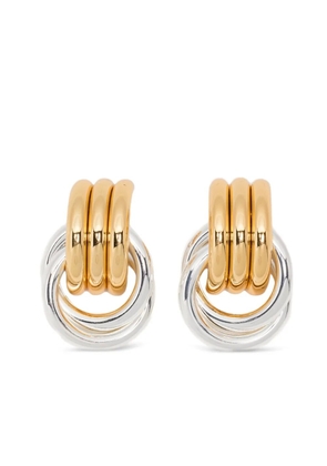 Heaven Mayhem micro Knot earrings - Gold