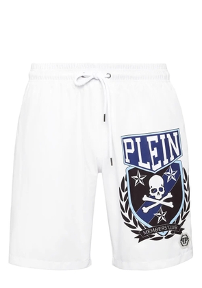 Philipp Plein Skull & Bones swim shorts - White