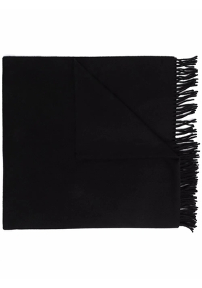 A.P.C. fringe-hem scarf - Black