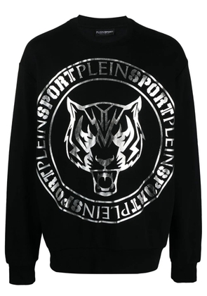 Plein Sport tiger logo-print sweatshirt - Black