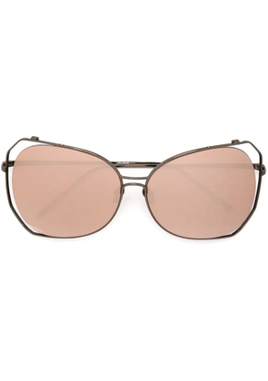 Linda Farrow '399' sunglasses - Metallic