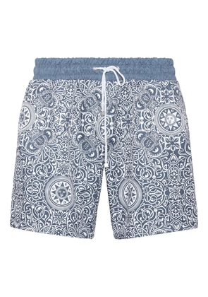 Billionaire printed swim shorts - Blue