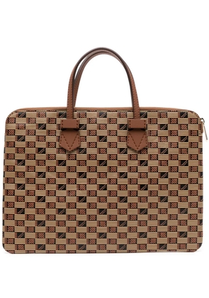 Moreau monogram-pattern laptop case - Multicolour