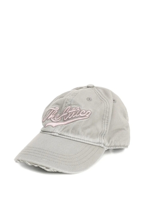 The Attico frayed-edge baseball cap - Grey