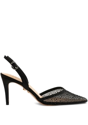 TWENTY FOURHAITCH crystal-embellished slingback pumps - Black