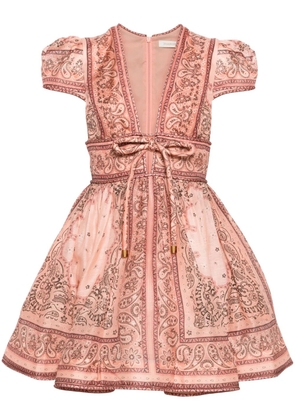 ZIMMERMANN Matchmaker bandana-print minidress - Pink