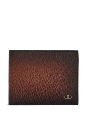 Ferragamo two-tone Gancini wallet - Brown
