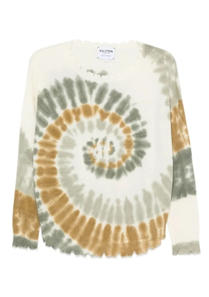 kujten tie-dye frayed sweater - Neutrals
