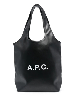 A.P.C. Ninon logo-print tote bag - Black