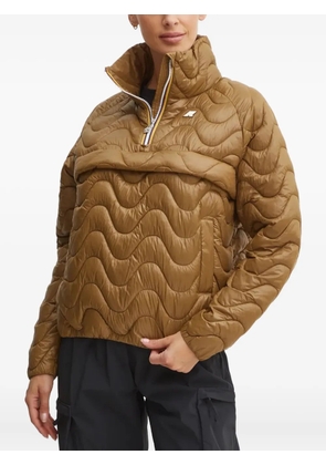 K-Way wave-pattern padded jacket - Brown