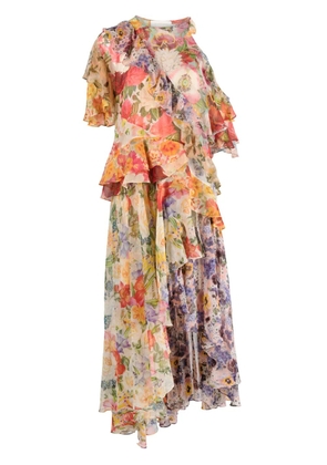 ZIMMERMANN Wonderland floral-print dress - Neutrals