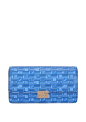 Moreau Gigi monogram-pattern crossbody bag - Blue