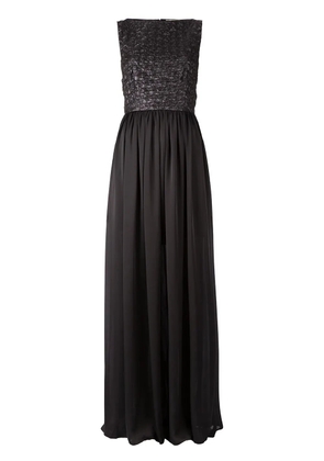 Maison Rabih Kayrouz puckering sleeveless gown - Black