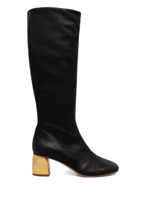 Forte Forte 55mm leather boots - Black