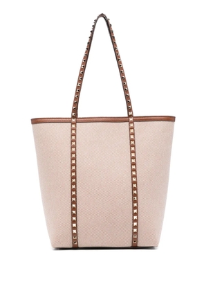 Valentino Garavani stud-embellished tote bag - Brown