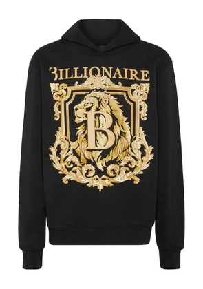 Billionaire logo-print hoodie - Black