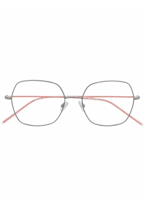 BOSS oversize-frame glasses - Silver